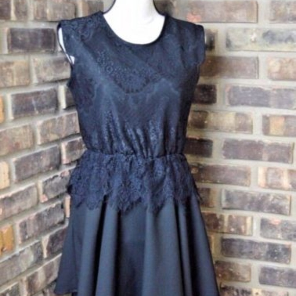 🍭black lace Dress